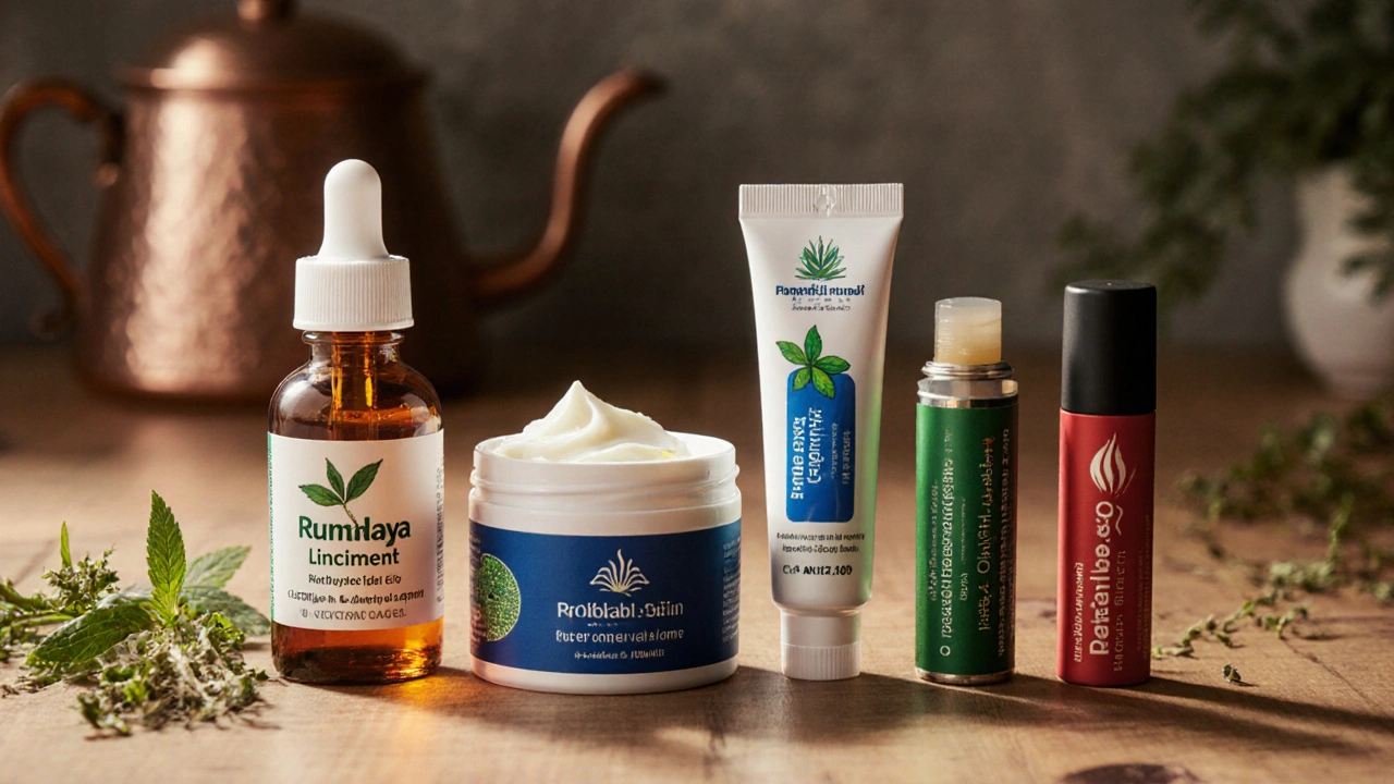 Rumalaya Liniment vs Top Pain‑Relief Alternatives: A Head‑to‑Head Comparison