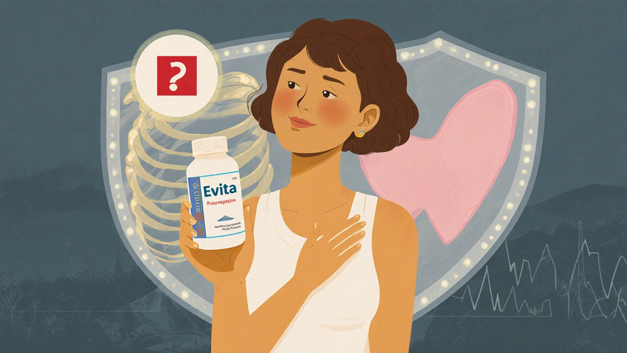 Compare Evista (Raloxifene) with Alternatives for Bone Health and Breast Cancer Risk