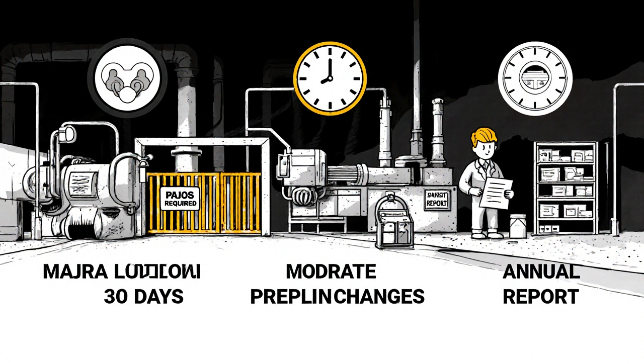 Manufacturing Changes: Notification and Approval Requirements for Pharmaceutical Quality